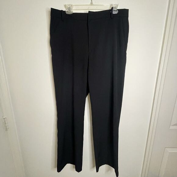 Lindex Straight Trouser Pants in Black Classic Slacks Officewear Work Size US 12 - Picture 1 of 9